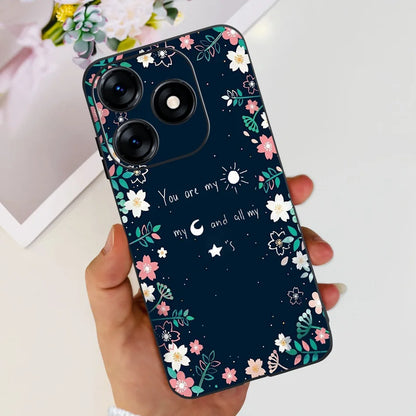 Phone Case For Tecno Spark 10 10C 2023 Fashion Flower Cat Butterfly Soft Silicone TPU Cases For Tecno Spark10 Spark10c KI5q KI5k