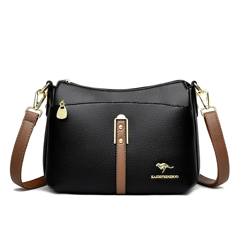 Genuine High Quality Soft Leather Women's Handbag Trend Designer Female Crossbody Bag Casual Shoulder Messenger Handbags 2025
