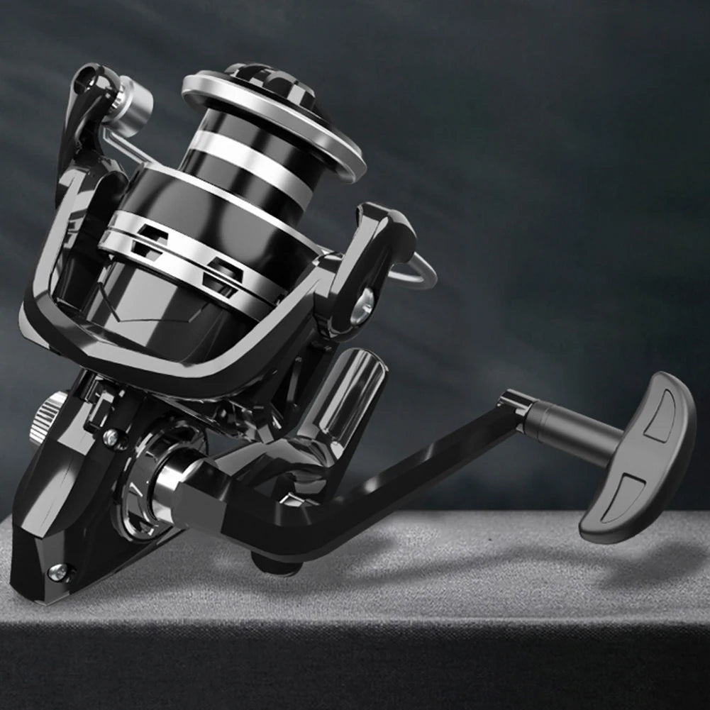 Spinning Reel 5.2:1 Gear Ratio Fishing Reel 12kg Max Drag All Purpose Fishing Spinning Reel for Saltwater and Freshwater Fishing