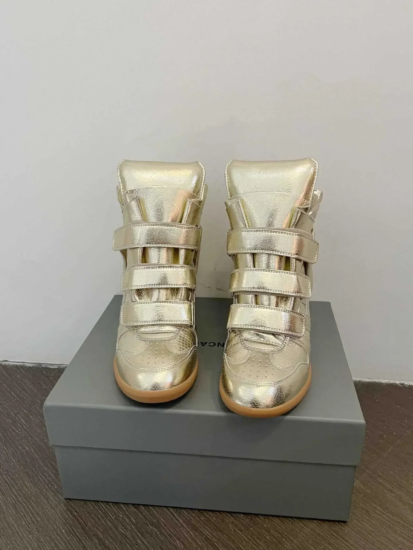 Women's Ankle Boots 2026 New Genuine Leather 8CM Hidden Heel Women Platform Sneakers Fashionable Splice Color Design Women Shoes