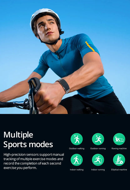 VALDUS VITRO ECG Smart Bracelet Heart Rate Blood Pressure Waterproof Long Battery Life Fitness SOS 2026 New NO Screen Smartwatch