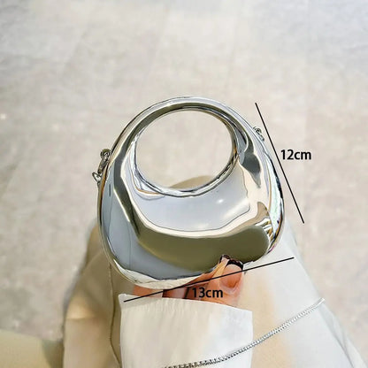 Fashion Acrylic Clutch Bags Elegant Small Handbags Portable Handle Wrist Bag for Women
