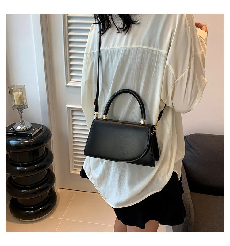 Texture Small Bag for Women, New Trend This Year Solid Color Crossbody Bag, Fashionable Hand-held Small Square Bags Trend