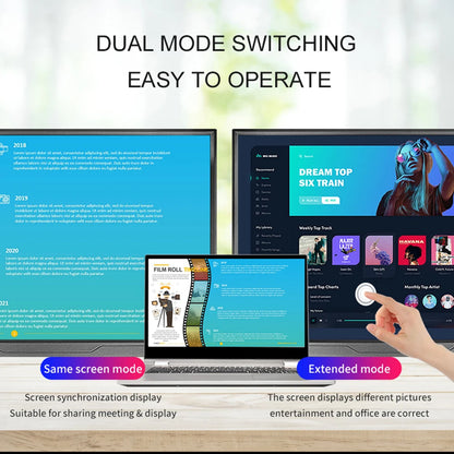 14inch Portable Monitor Touch Ultra-thin 1200P IPS USB-C HDMI External Second Screen for Laptop PC Cell Phone Switch PS4/5 Xbox