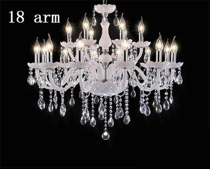 Vintage Elegant Ceiling Lamps Crystal Lustre Chandelier Living Room Dining Table Light Led Hanging Chandelier Home Appliance