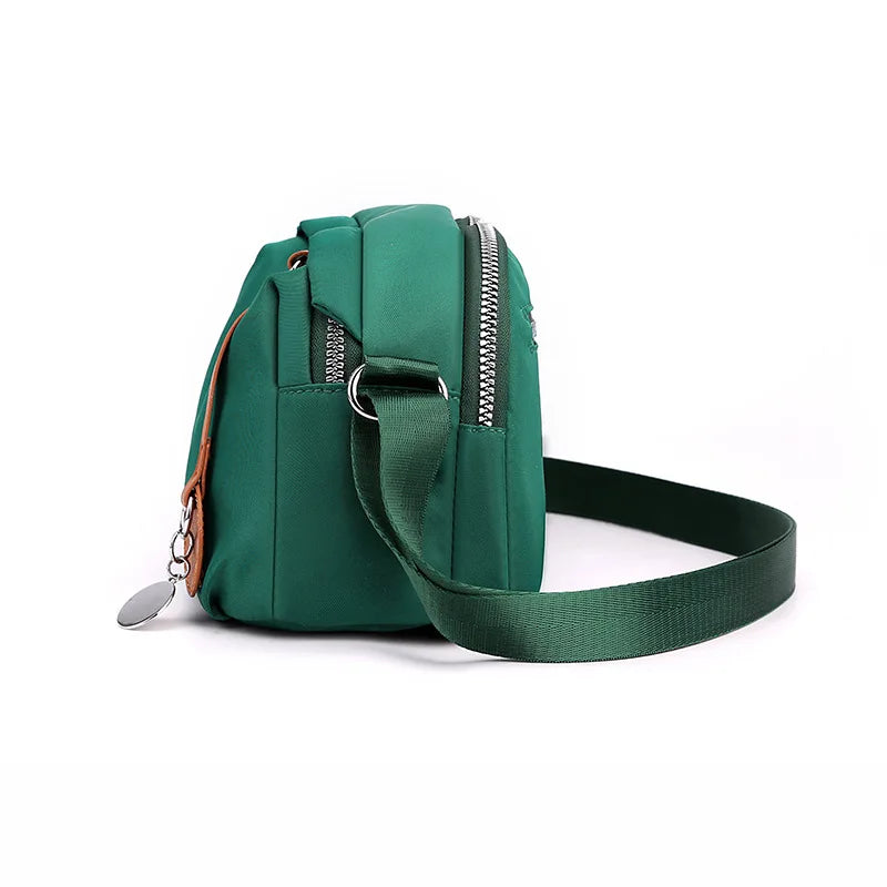 Fashion Nylon Shoulder Bags For Women Waterproof Shell Crossbody Bag Fashion Solid Color Messenger Handbags Shopping Purse