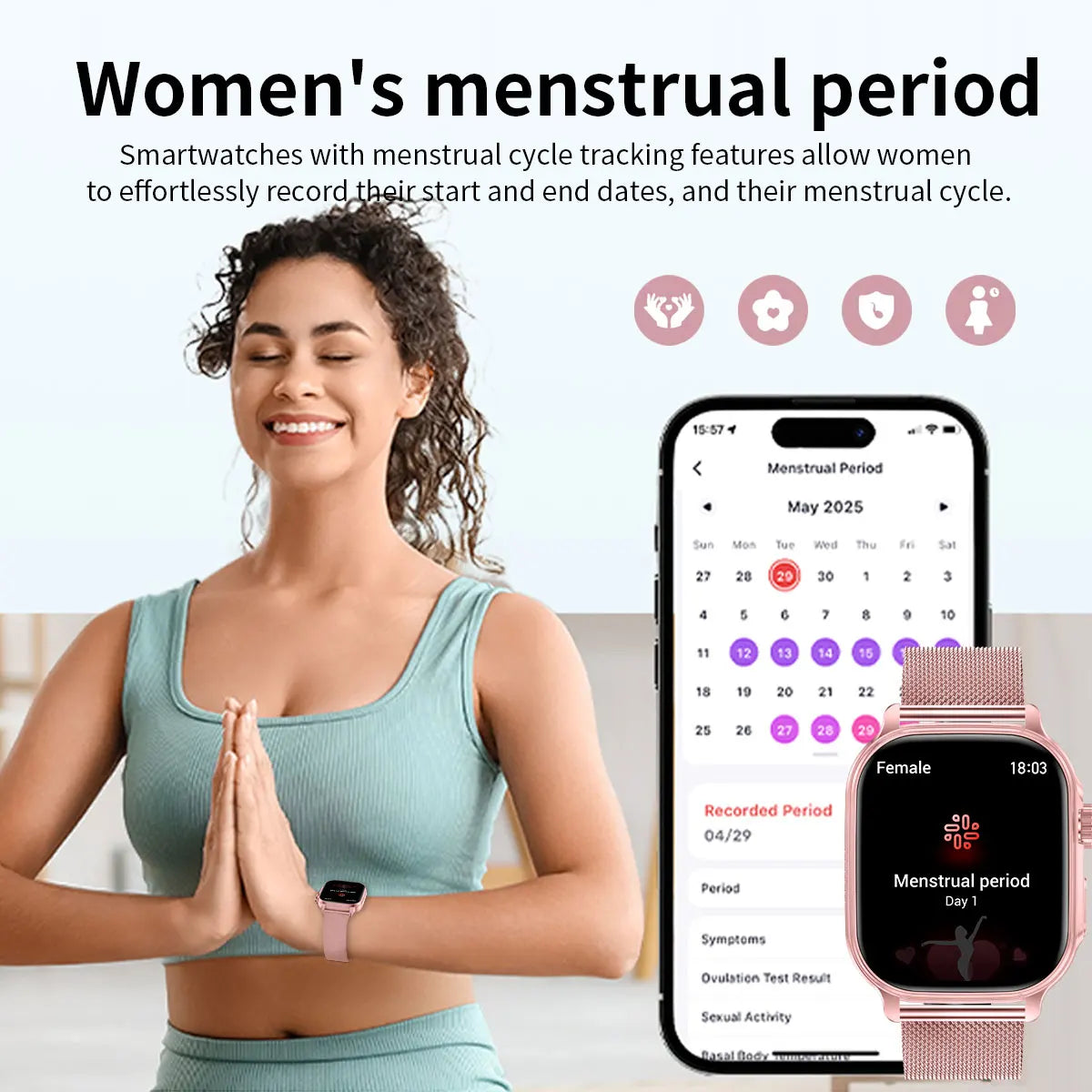 2026 New Men's and Women's Smartwatches, Fitness Trackers, Wireless Calling, IPX8 Waterproof, Activity Pedometers, Birthday Gift