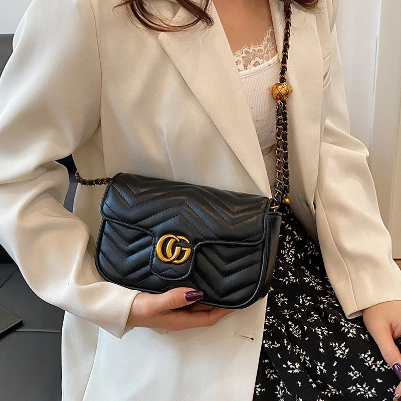 2026 Light Luxury Fashion Women'S  Shoulder Crossbody Bag Niche New Underarm Bag Fashionable Chain Bag Handbag Bag For Women