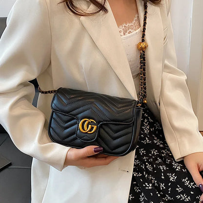 2026 Light Luxury Fashion Women'S  Shoulder Crossbody Bag Niche New Underarm Bag Fashionable Chain Bag Handbag Bag For Women