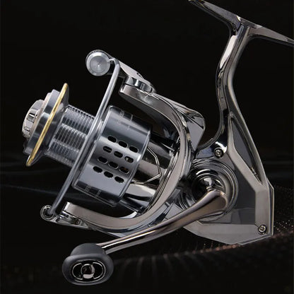 2026 New Spinning Fishing Reel All Metal 5.2:1 Speed ratio Max Drag 15KG Left/Right Interchangeable Suitable Any Body of Water