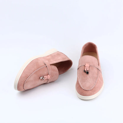 Not Logo Wholesale Women's Summer Round-Toe Rubber Stitching Adult Flats Sneakers