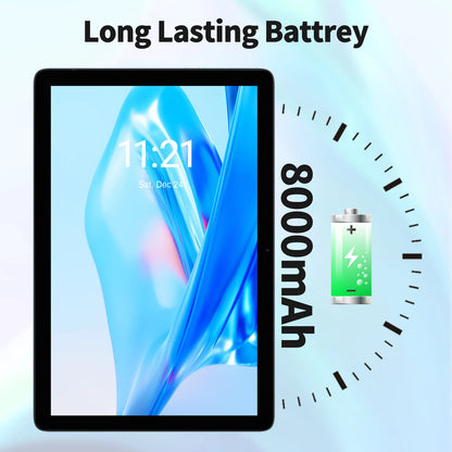 PRITOM TAB11 Android 15 Tablet 10 Inch, 16GB(4+12 Expand) RAM + 128GB ROM, Octa Core, 5G WiFi, with Keyboard, Mouse, Case
