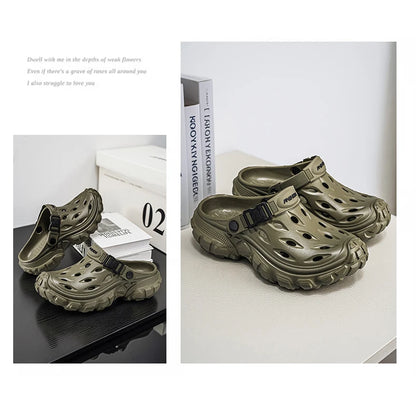 Summer Casual Sandals Men Outdoor Slippers Flat Mens Flip-flop Lightweight Beach Shoes Indoor Home Anti-slip Bathroom Slides