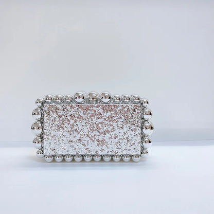 Luxury Design Shoulder Crossbody Bag Fashion New Evening Clutch Bag Ladies Handbag Acrylic Transparent Small Square Bag Female