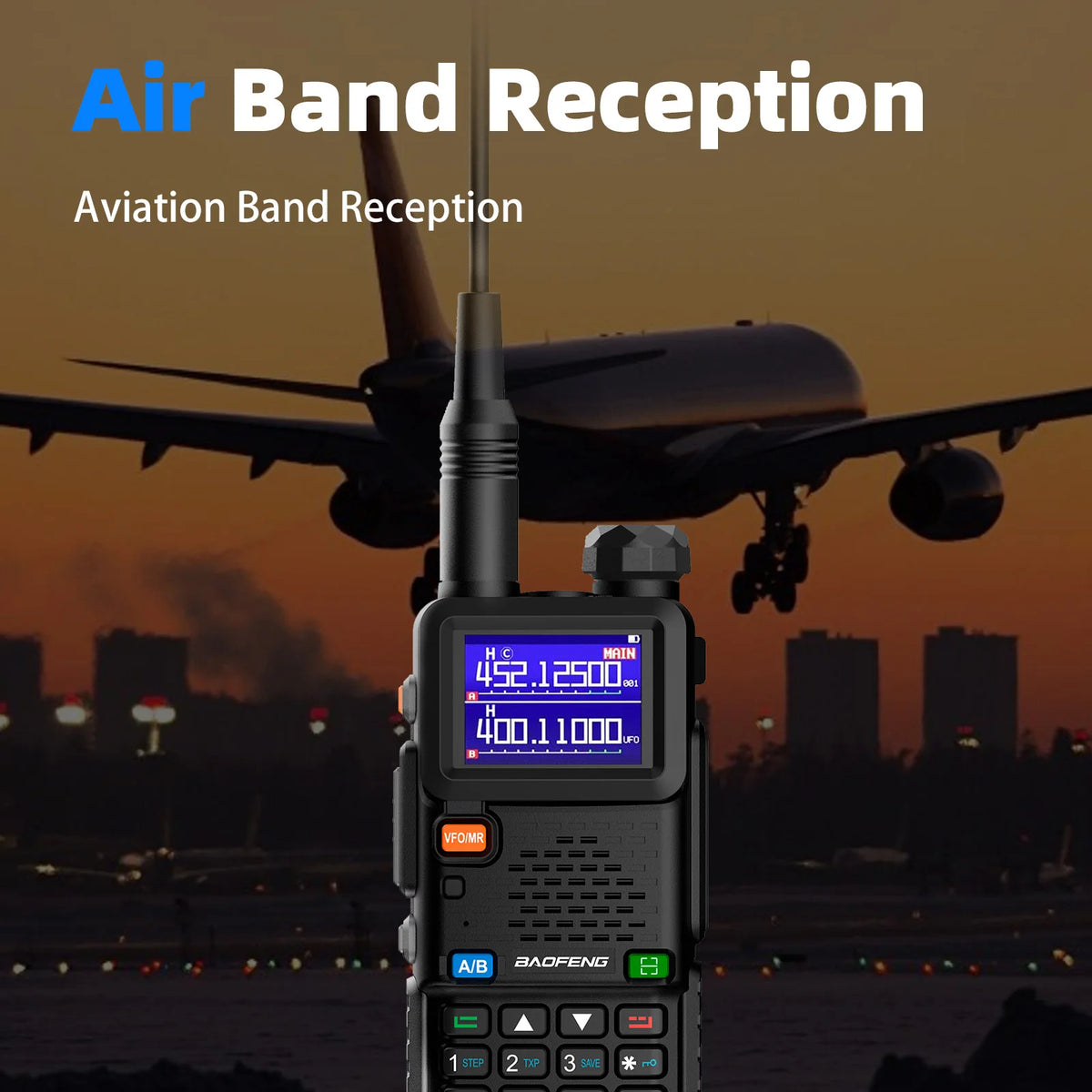 Baofeng UV5RH Walkie-Talkie, NewWireless Copy Model, Type-C NOAA Long Range 999CH, Car-Mounted Handheld Transceiver, Fleet