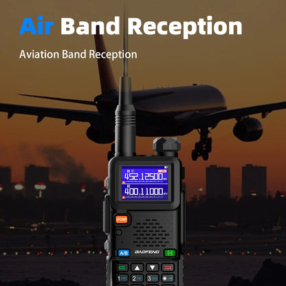 Baofeng UV5RH Walkie-Talkie, NewWireless Copy Model, Type-C NOAA Long Range 999CH, Car-Mounted Handheld Transceiver, Fleet