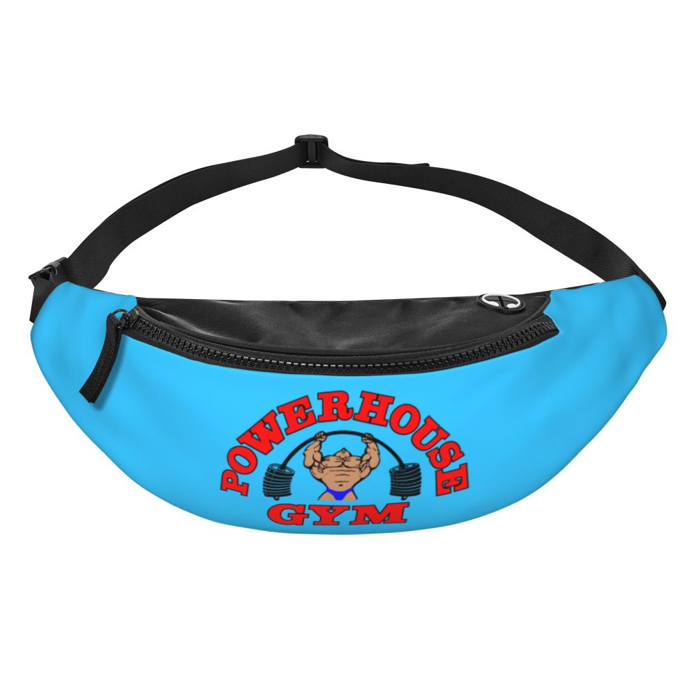 Powerhouse Gym Fanny Bag Custom Bodybuilders Fitness Crossbody Waist Pack Men Women Cycling Camping Phone Money Pouch
