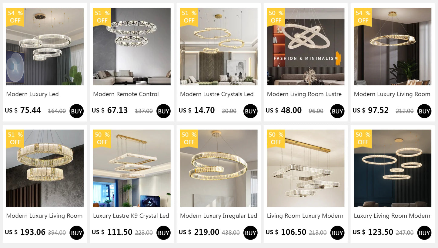 Modern Luxury Led Dimmable Pendant Lights Lustre Living Room Chandelier Lamp Fixtures Foyer Shiny Steel  Luminarias Light
