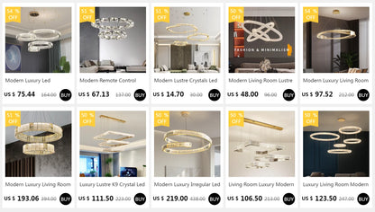 Modern Luxury Led Dimmable Pendant Lights Lustre Living Room Chandelier Lamp Fixtures Foyer Shiny Steel  Luminarias Light