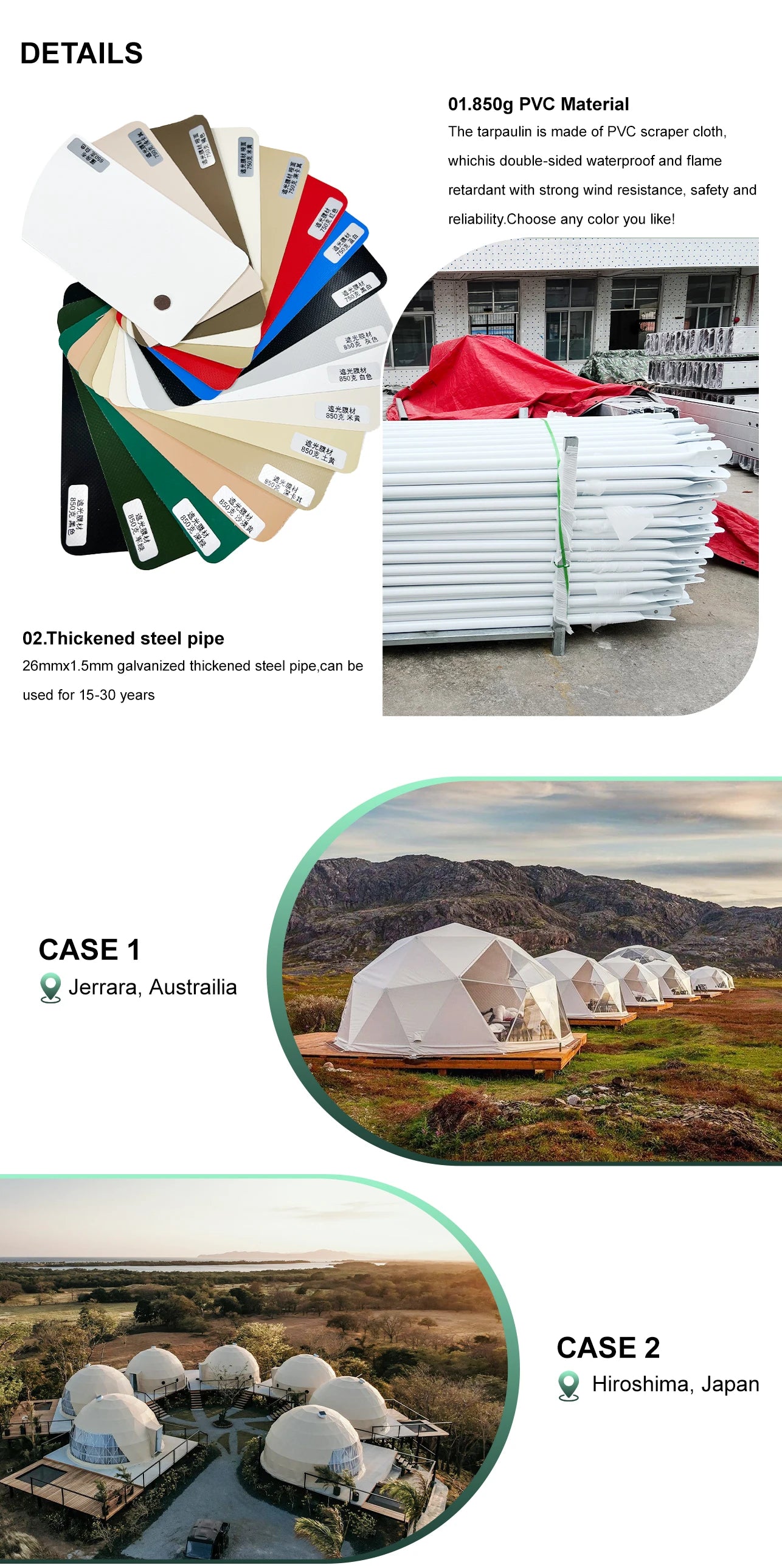 Luxury Geodesic Dome Tent Waterproof PVC Spherical Glamping House Transparent Bubble Tent For Resort Villa Commercial Rental