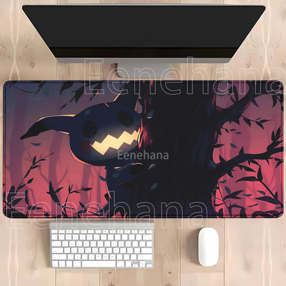 Gaming Pokemon Mimikyu Anime Kawaii PC Mouse Pad Keyboard Overlock Larger Mousepad PC Offices Non-slip Base HD Printing Desk Mat