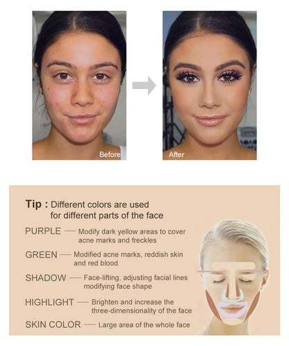 New Multi-function Makeup Kit Full Set Box For Women Waterproof Lips Blush Foundation Beginner Travel Portable Palette