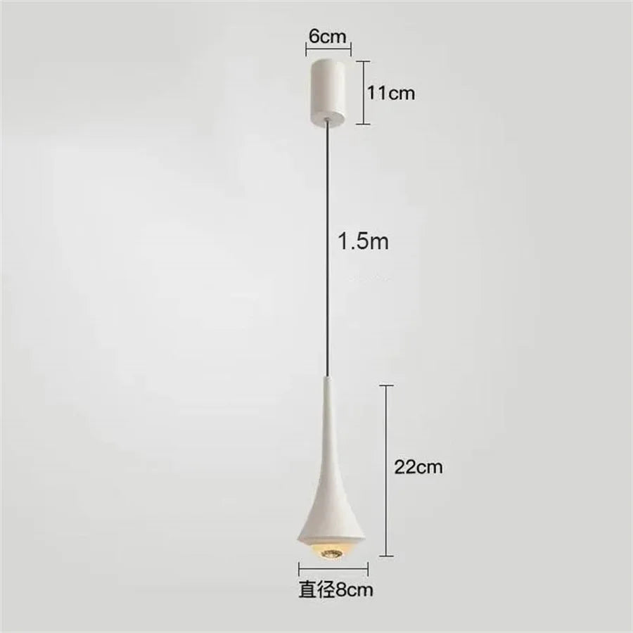 Luxury Waterdrop Bedroom Bedside LED Pendant Lights Kitchen Island Bedroom bar Table Dining Room Hanging Light Home Chandelier