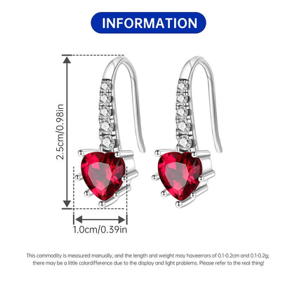 925 Sterling Silver Star Moon Heart Shape Earrings Jewelry Versatile Hoop Earrings For Women Jewelry Fine Birthday Party Gifts