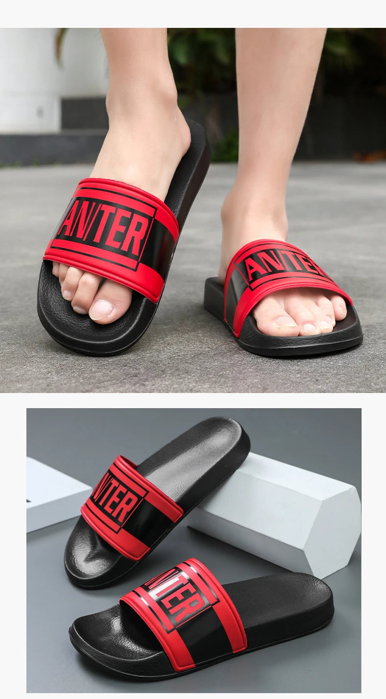 Fashion Designer Slippers Man Large Size 48 Comfortable Soft Men's Slides Non-slip Outdoor Beach Shoes For Men Casual Slippers