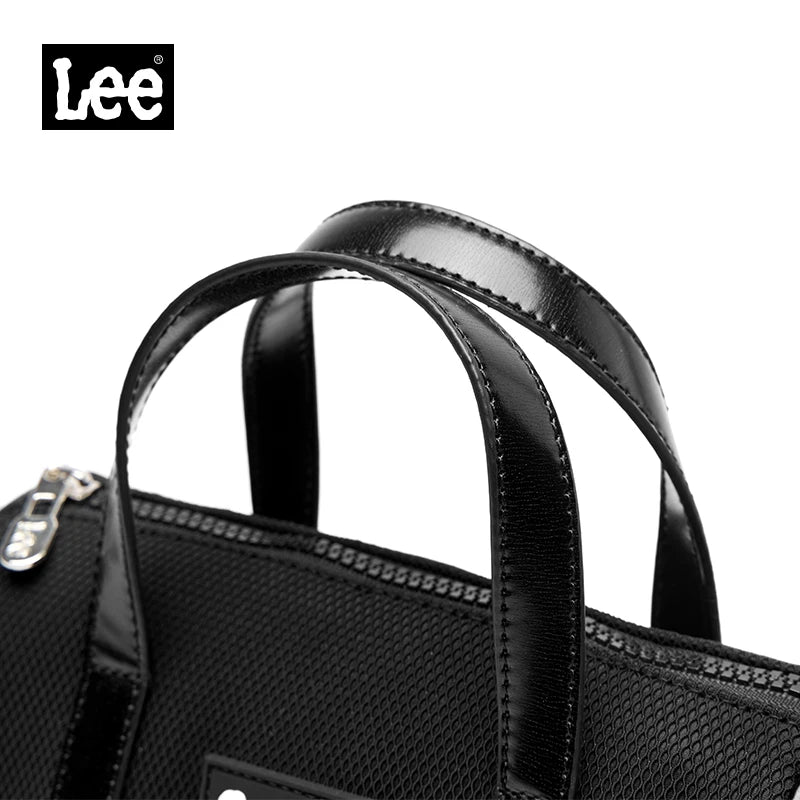 LEE Mini Classics Black Ladies Handbag Shoulder Bag Women Oxford Leather Strap Casual Small Travel Crossbody Bag Phone Pack