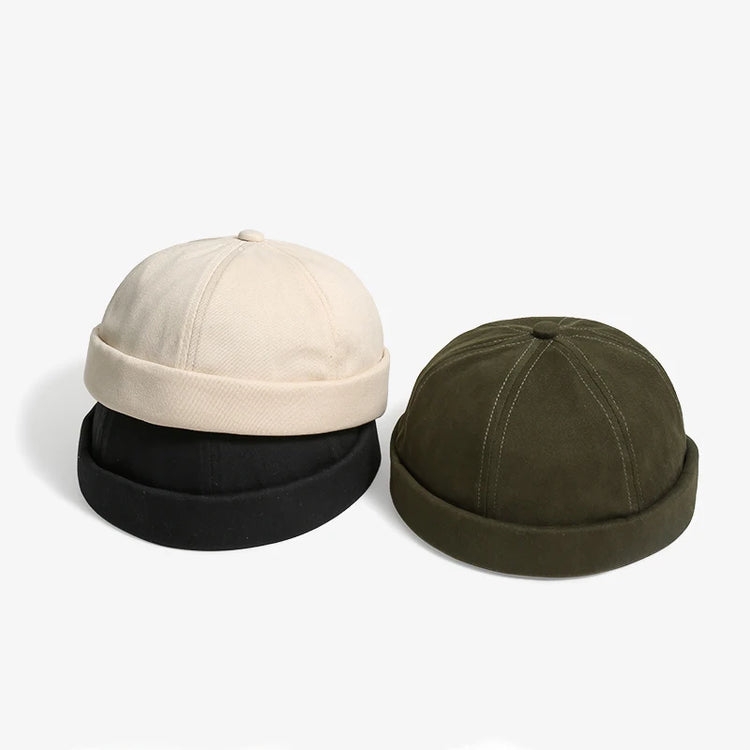 Brimless Hip Hop Beanie Skullcap Street Women Men SkullCap Portable Melon Cap Street Knitted Hats Fashion Headwear Caps 1pc