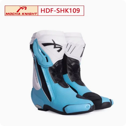 Riding Boots, Motorcycles, All Season Waterproof Riding Shoes, Off-Road Competitive Track Motorcycles, Men's and Women's Styles