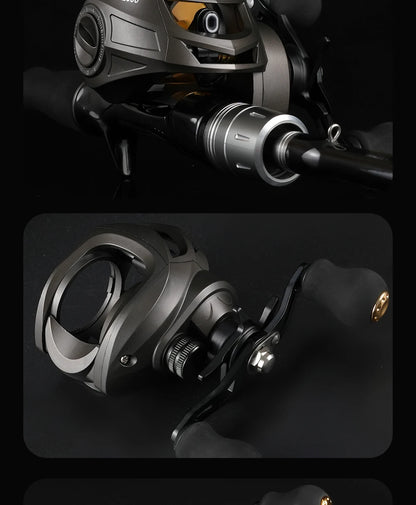 Rooblinos AK Series,7.2:1 Gear Ratio,2+1 Ball Bearing,18LB Max Drag,Baitcasting Reel,For Freshwater Saltwater