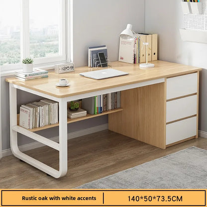 Multi-functional Desk Desktop Computer Desk Simple Home Desk Student Bedroom Bookshelf Integrated Writing Desk
