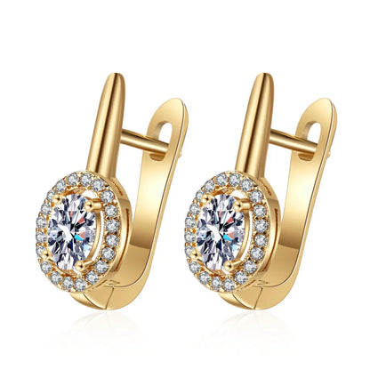 925 Silver Needle Princess Crystal Square Zircon Drop Earrings for Women Trendy Simplicity Jewelry Girl Sweet Gifts New
