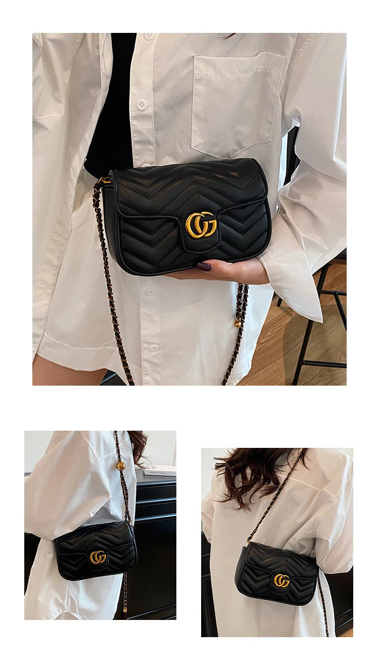 2026 Light Luxury Fashion Women'S  Shoulder Crossbody Bag Niche New Underarm Bag Fashionable Chain Bag Handbag Bag For Women