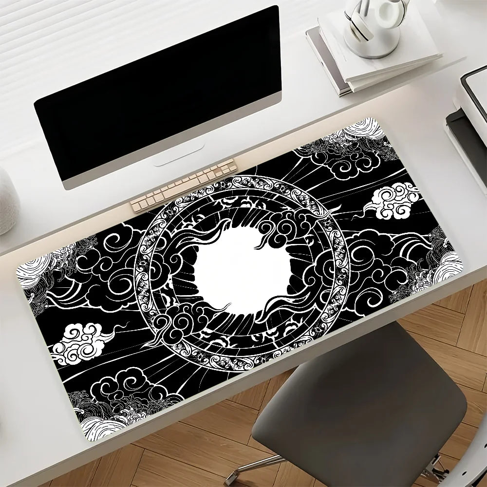 Art Amaterasu Mouse Pad Non-slip Rubber Gamer Balance Computer Mat Decoracion Deskmat Laptop Office Large