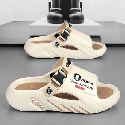Male Flip Flops Massage Slippers Indoor Beach Clogs Outdoor Comfortable Sandals Soft Slides Men Casual Shoes Women Home Slippers