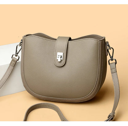 Luxury Genuine Leather Tote Bag Women Real Cow Leather Handbag Fashion Ladies Shoulder Crossbody Bags 2025 New Female Sac A Main
