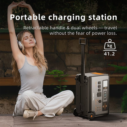 OSCAL PowerMax 3600SE Portable Power Station, 3600Wh LiFePO4 Battery, Solar Generator optional 400W Solar Panel, 3600W (Surge 7200W) Fast charging Home Backup Battery, Power Supply for Camping, RV