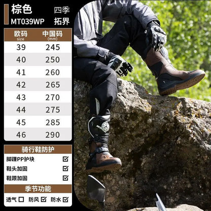 Scoyco MT039WP Motocross Boots Waterproof Botas De Moto Anti-fall Botas Moto Hombre Waterproof Motorcycle Shoes Riding Boots