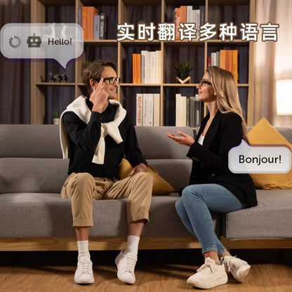 smart glasses real-time translation directional black technology fashion glasses