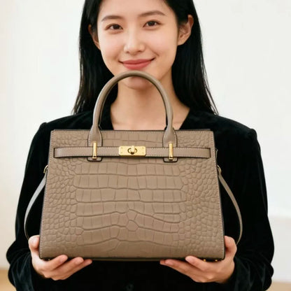 New Arrived ZOOLER Woman Genuine Leather Bag Real Skin Female Shoulder Bags for Business Ladies Top Handle Handbags Purse#wg383