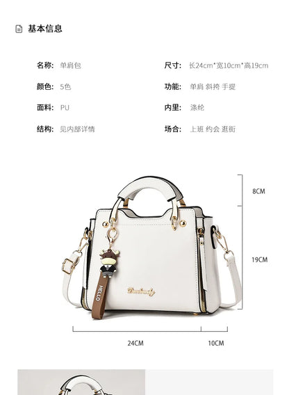 New women bag Fashion Shoulder bags handbag  for women 2025  Handbags leather Printed monogram single shoulder straddle bag