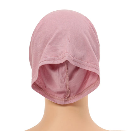 Cotton Jersey Muslim Inner Hijab Cap Solid Color Scarf Underscarf Tube Cap Breathable Sport Hijab Cap Women Underscarves