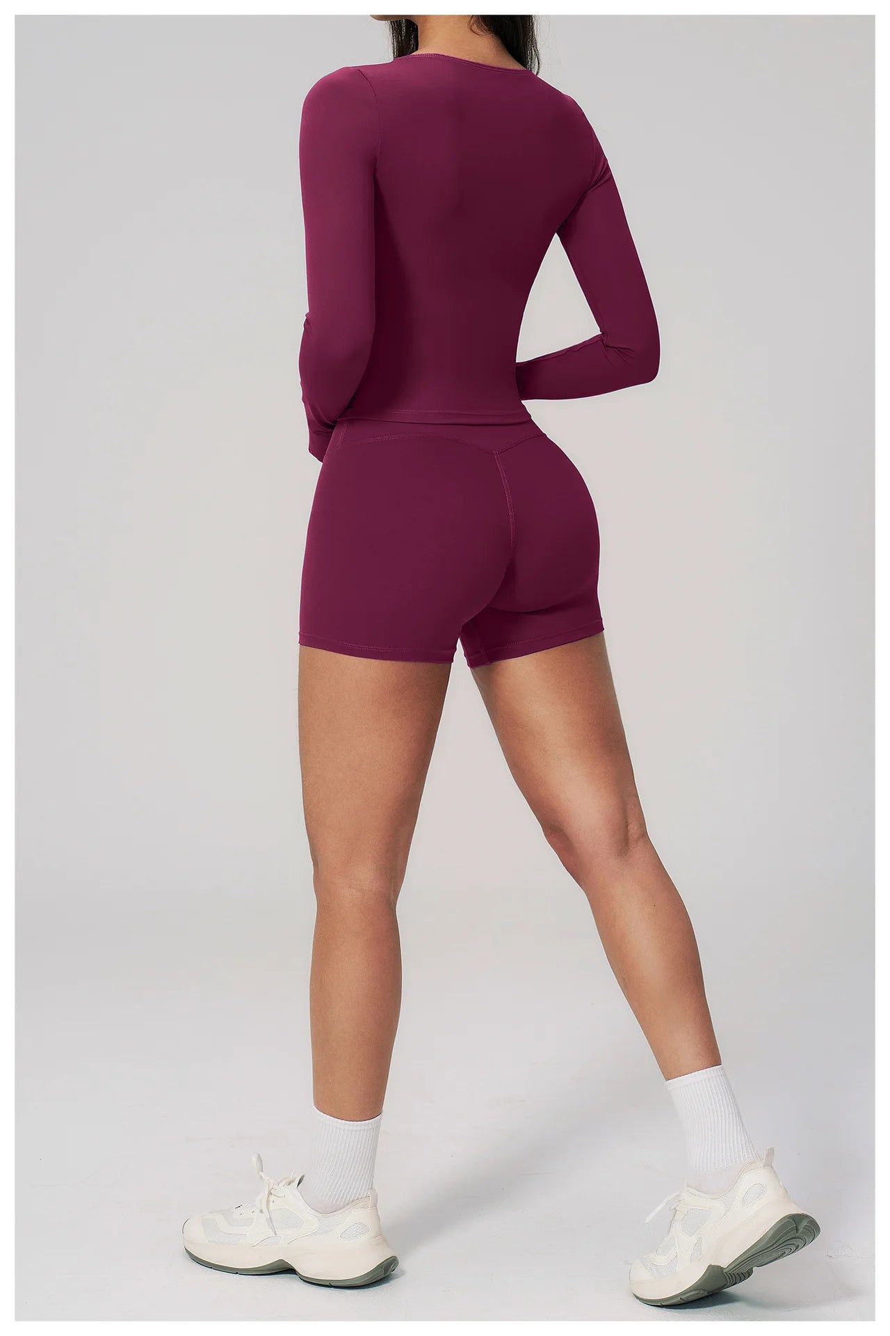 Yoga Set 2PCS Women Tracksuit Sportswear Workout Clothes Athletic Wear Gym Clothing Legging Fitness Top Long Sleeve Sports Suits