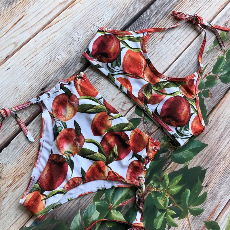 Bandage Bikini Sport Swimwear Women Swimsuit High Waist Bikini Set Push Up Maillot De Bain Femme Beachwear 2026 Bathing Suit