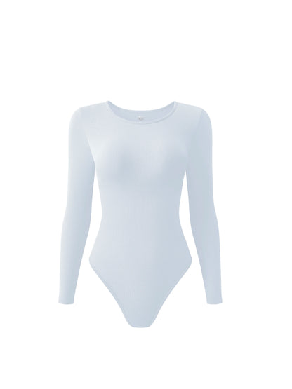 Long Sleeve Yoga Sports Bodysuits 2025 Autumn Solid Color Circular Collar Elastic Romper Sexy Women Jumpsuits