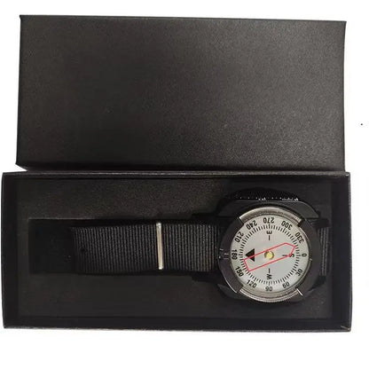 Ultra-Portable Diving Compass Scuba Diving Precise Navigation Compass Wristband Compass Luminous Dial with Wrist Strap Travel