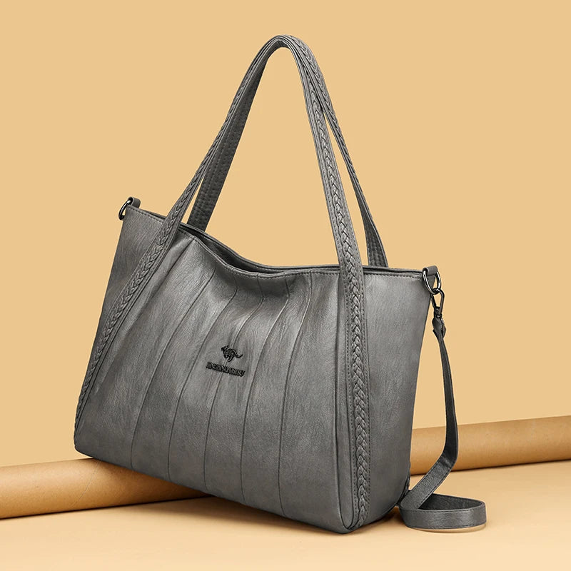 Genuine Brand Leather Women Handbag Luxury Designer Shoulder Crossbody Bags Ladies Purse Messenger Tote Bag Female Commuting Bag
